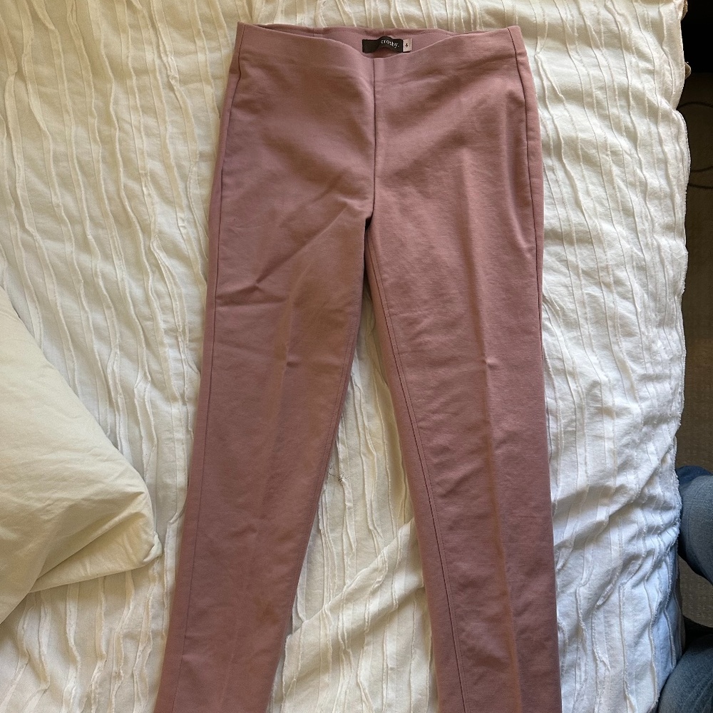 Blush Pink Dress Stretch Dress Pants- Size 4